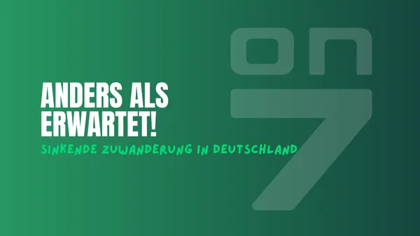 Banner zum Blogartikel Anders als erwartet: Sinkende Zuwanderung in Deutschland
