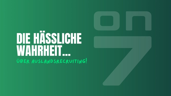 Banner Die hässliche Wahrheit über Auslandsrecruiting