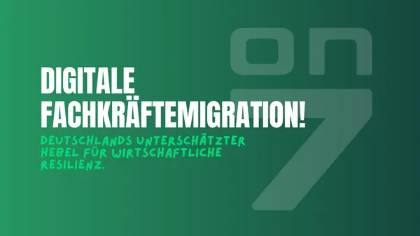 Banner Digitale Fachkräftemigration: Deutschlands unterschätzter Hebel für wirtschaftliche Resilienz