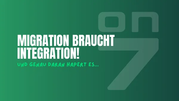 Banner zum Blogartikel Migration braucht Integration - und genau daran hapert es