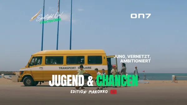 Banner zum Blogartikel Spotlight ON! 7 Fakten über Jugend & Chancen in Marokko