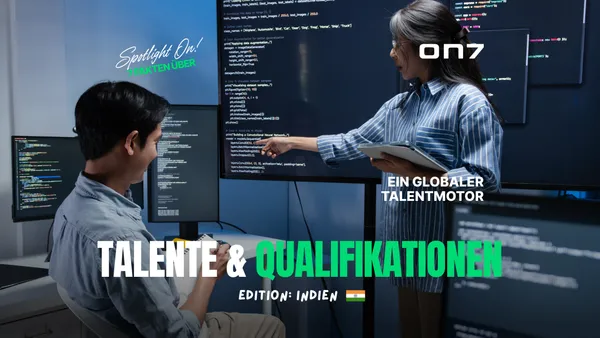 Banner zum Blogartikel Spotlight ON! 7 Fakten über Talente & Qualifikationen in Indien