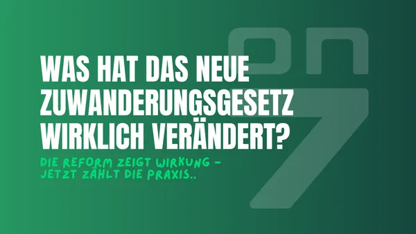 Banner Was hat das neue Zuwanderungsgesetz wirklich verändert?